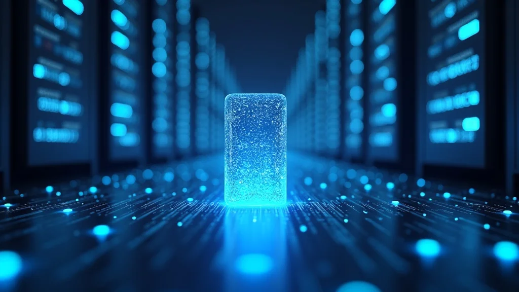 The image shows a simplified infographic illustrating the core elements of a fast web hosting review.